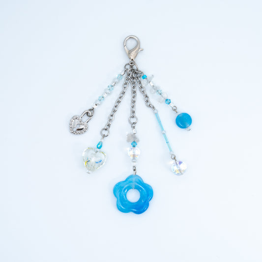 Blue Flower Key Chain