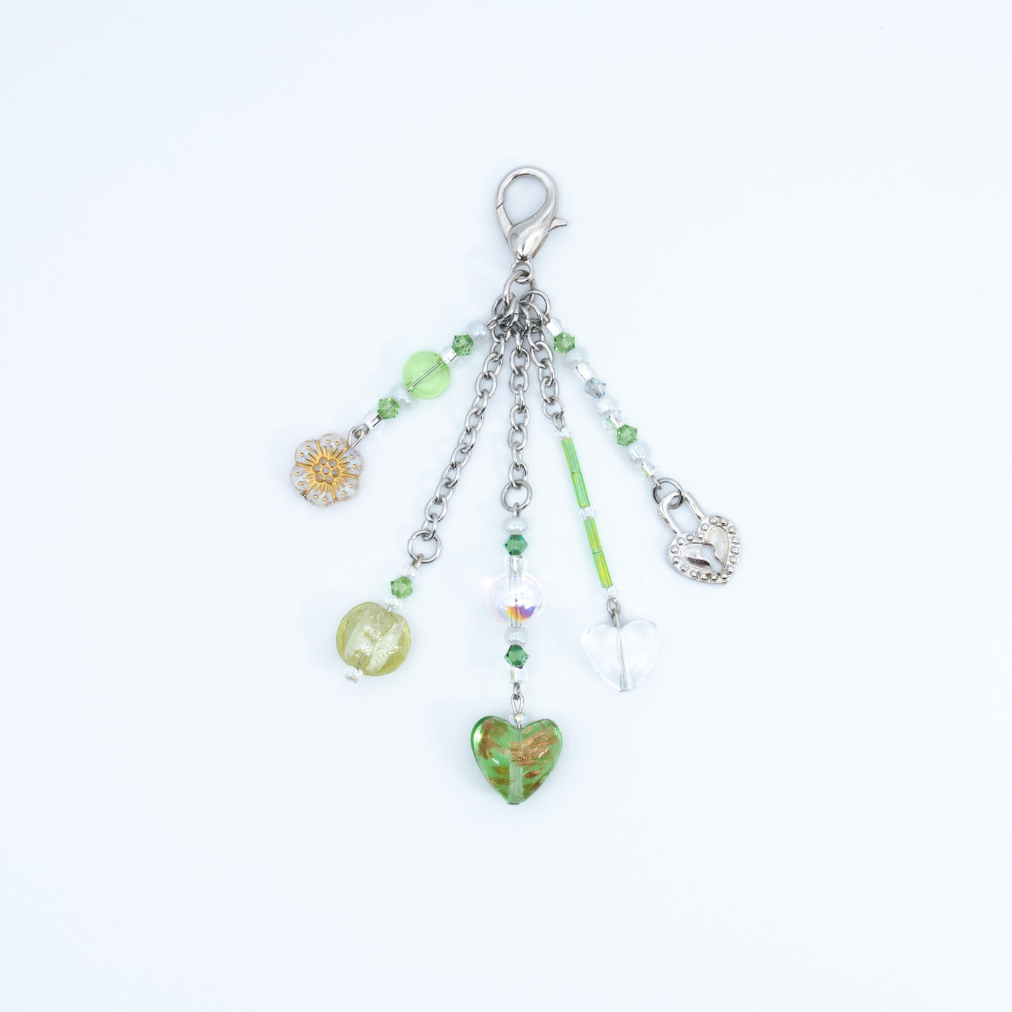 Green Heart Key Chain