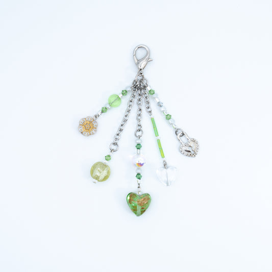 Green Heart Key Chain